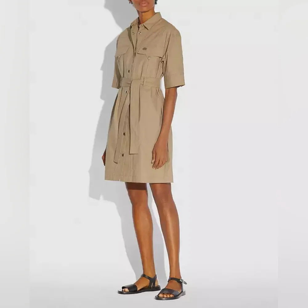 NWT Coach 1941 Safari Shirt Dress Sz 2 - Picture 1 of 10